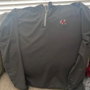 Peter Millar Standing Bulldog Performance Quarter Zip
